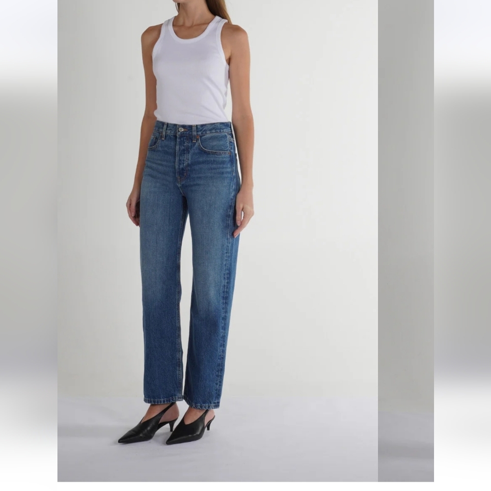 Etica Denim Jeans Straight Leg Rae Cuffed Size 29 Womens Premium Denim